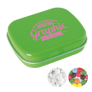 Scharnierblik met mintjes 72u geel 1 kleur 10771