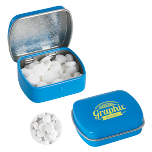 Klein blik met `triangle` mints full colour bedrukt lichtgroen Full colour 6480