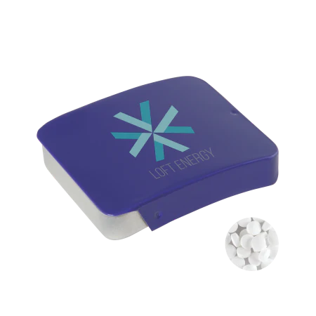 Schuifblikje met triangle` mints donkerblauw 2 kleuren 10988