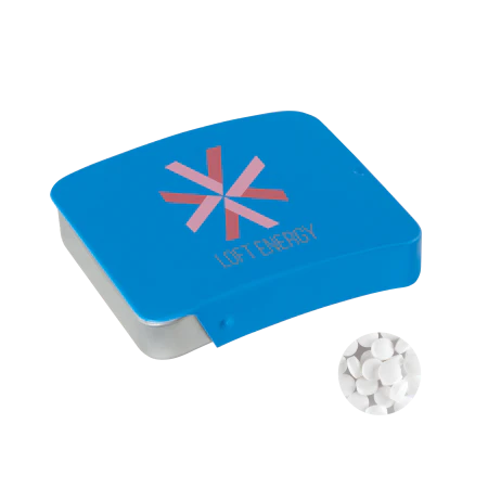 Schuifblikje met triangle` mints donkerblauw 3 kleuren 10989