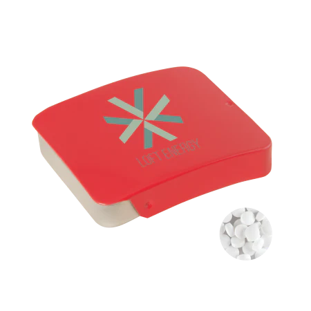Schuifblikje met triangle` mints lichtblauw 2 kleuren 10993