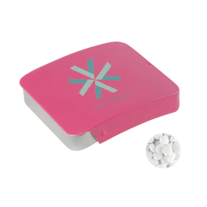 Schuifblikje met triangle` mints lichtblauw 3 kleuren 10994