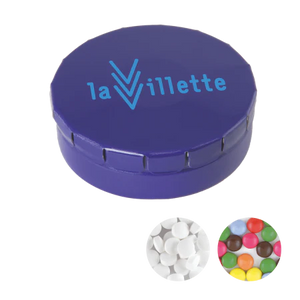 Rond click clack blik mints 72u lichtblauw 1 kleur 9985
