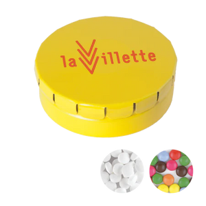 Rond click clack blik mints 72u oranje 1 kleur 9989