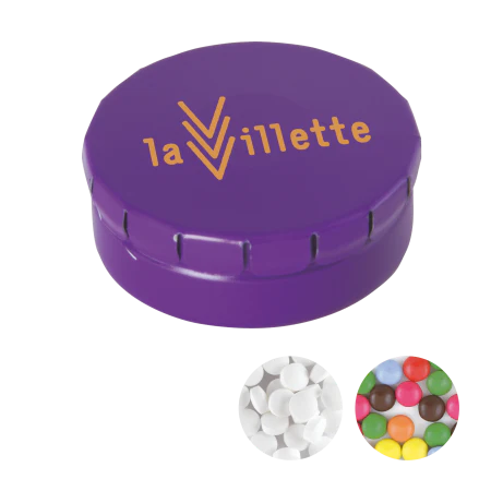 Rond click clack blik mints 72u roze 1 kleur 9994