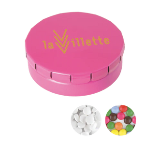 Rond click clack blik mints 72u lichtgrijs 1 kleur 9987