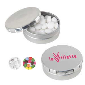 Rond click clack blik mints 72u wit 1 kleur 9996