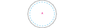 Rond click clack blik 45 mm donkergroen onbedrukt 9970