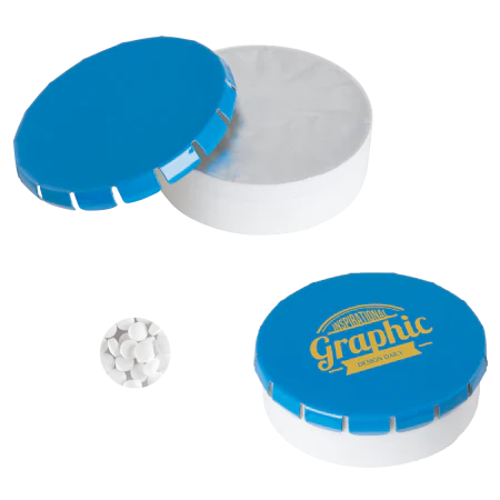 Rond click clack blik mints 72u donkergroen 1 kleur 9981
