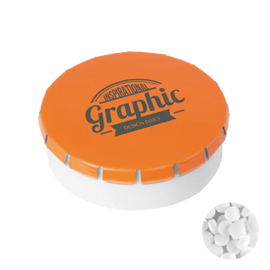 Rond click clack blik mints 72u rood 1 kleur 9993