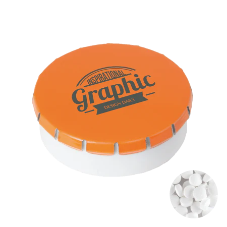 Rond click clack blik mints 72u rood 1 kleur 9993