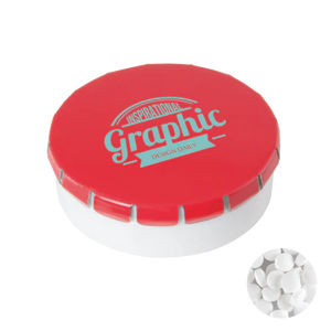 Rond click clack blik mints 72u roze 1 kleur 9995