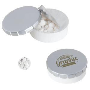 Rond click clack blik mints 72u wit 1 kleur 9997