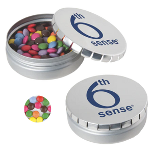 Rond click clack blik mints zilver 3 kleuren 10017