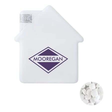 Hart mintdispenser met mints 72u transparant 1 kleur 5056
