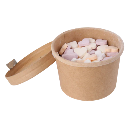 Snoeppot karton met snoep bedrukken