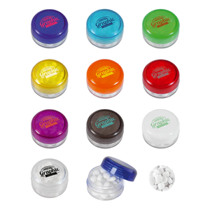 Rond potje met mints bedrukken