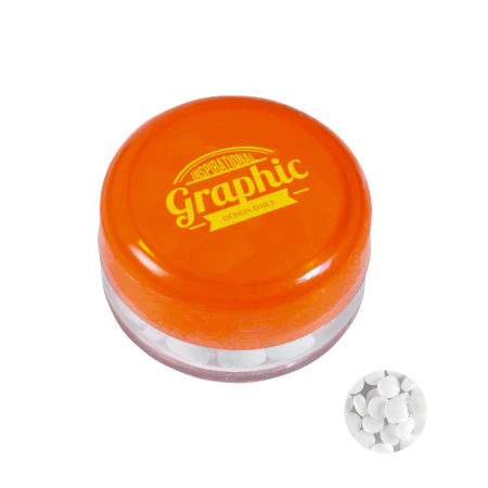 Rond potje met mints lichtblauw 1 kleur 10051