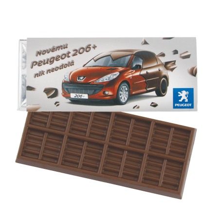 Chocoladereep 50 gr. Barry Callebaut bedrukken