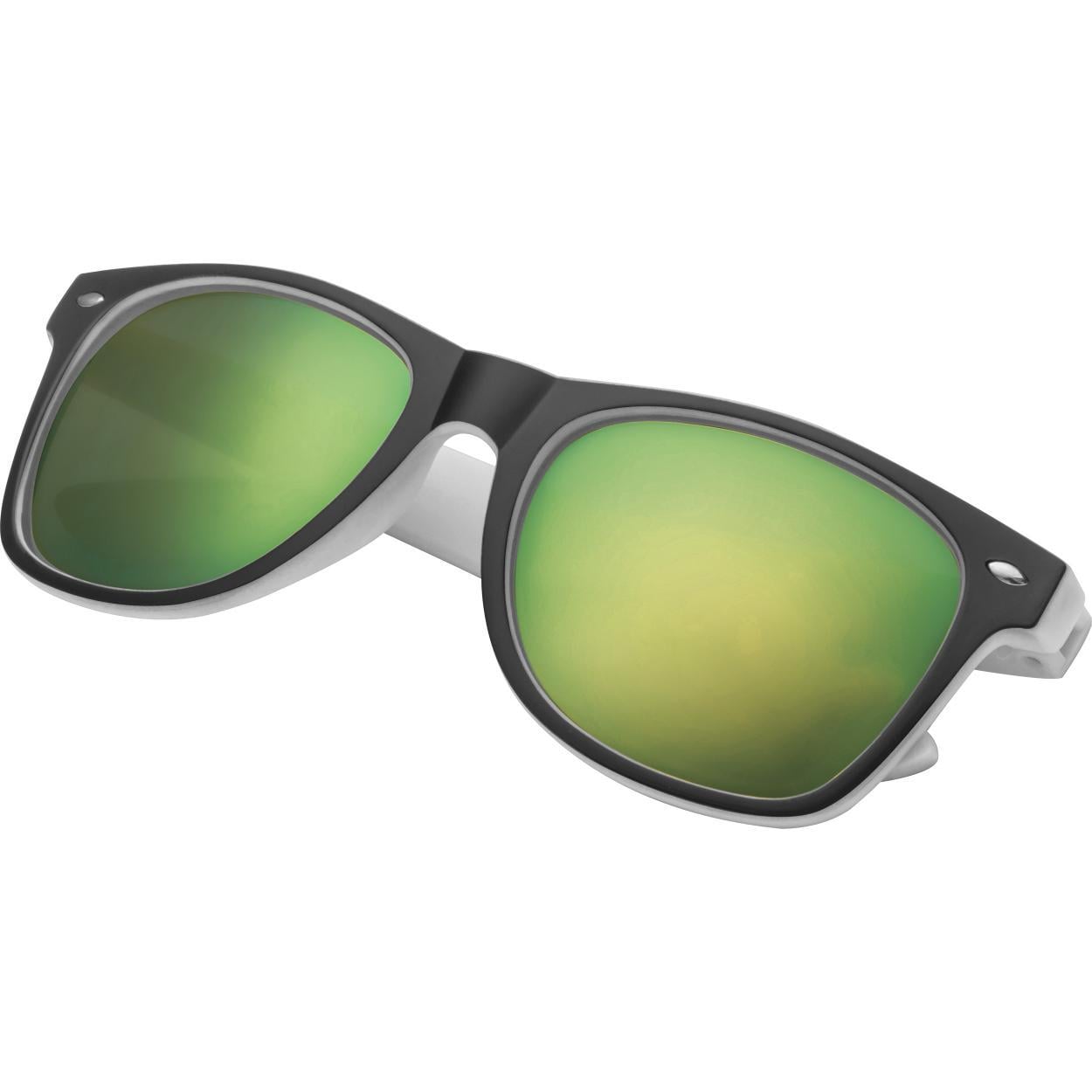 Bicolour Zonnebril groen 1 kleur 1540