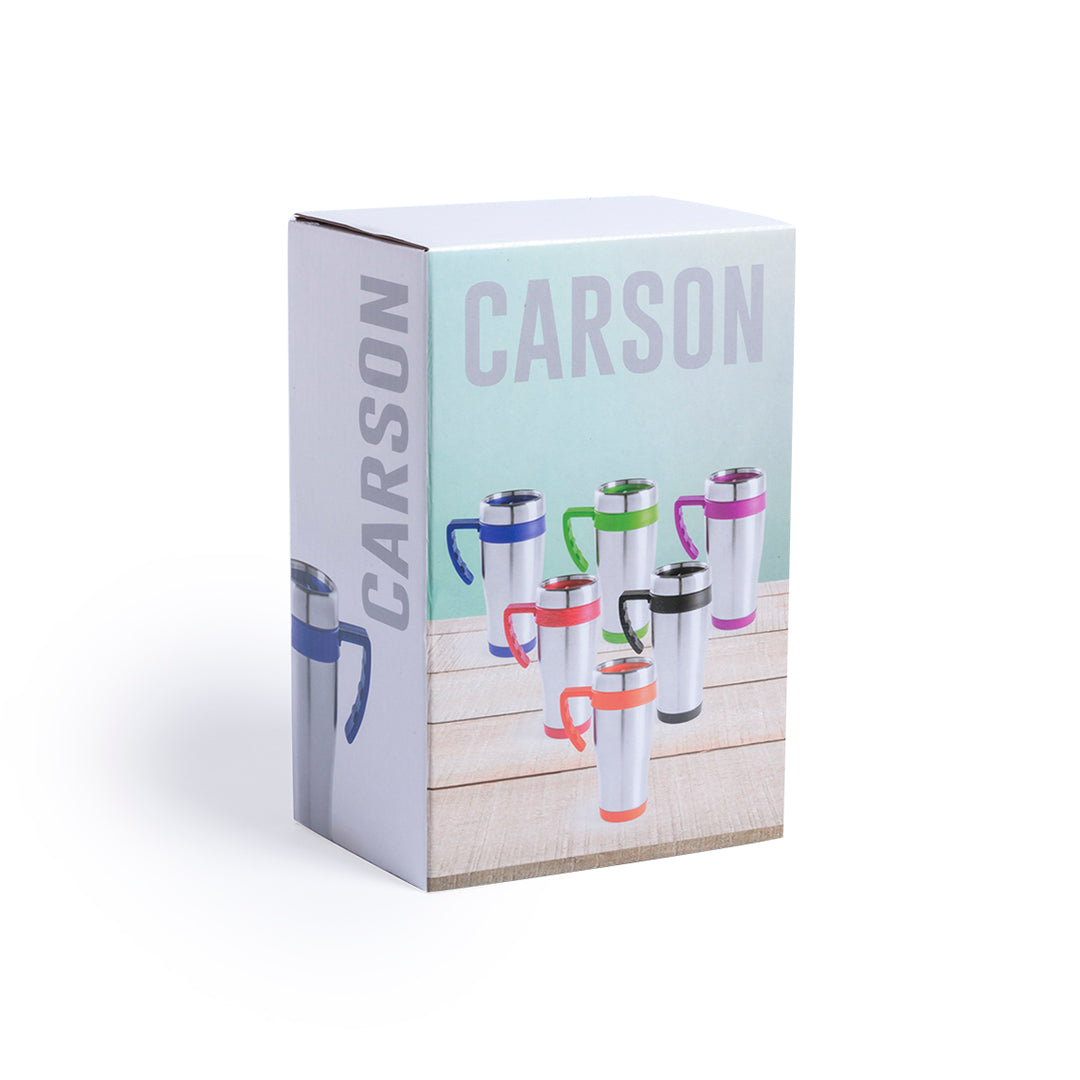 Geïsoleerde mok Carson oranje 1 kleur