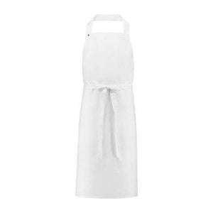 Halter schort 75 x 100 cm zwart Borduren 4795