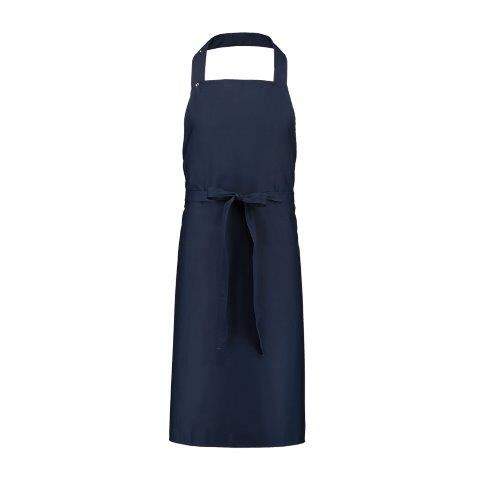 Halter schort 75 x 100 cm zwart onbedrukt 4796