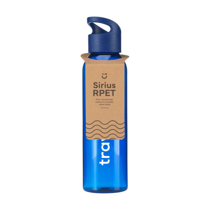 RPET Sirius waterfles rood onbedrukt 10216