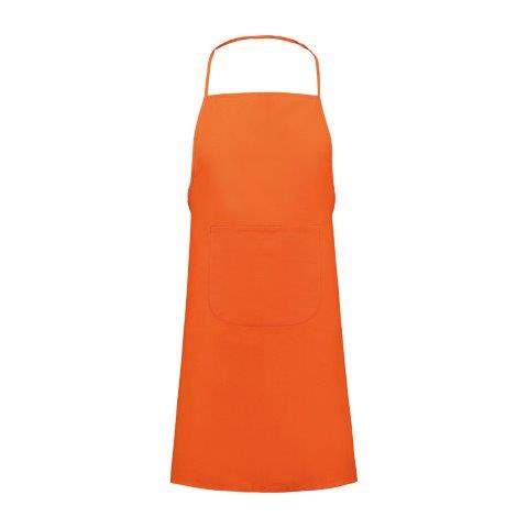 Keukenschort 79 x 60 cm oranje 1 kleur 6343