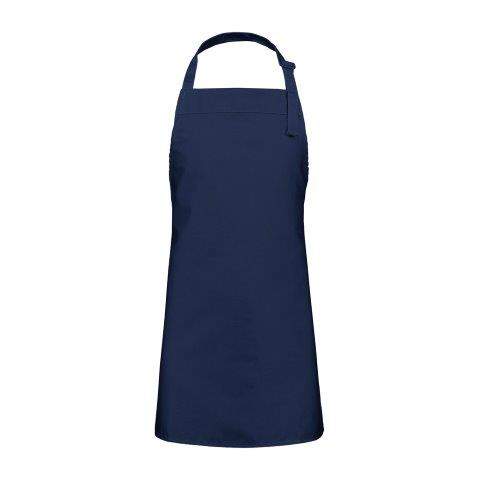 Kinderschort 60 x 50 cm blauw onbedrukt 6407