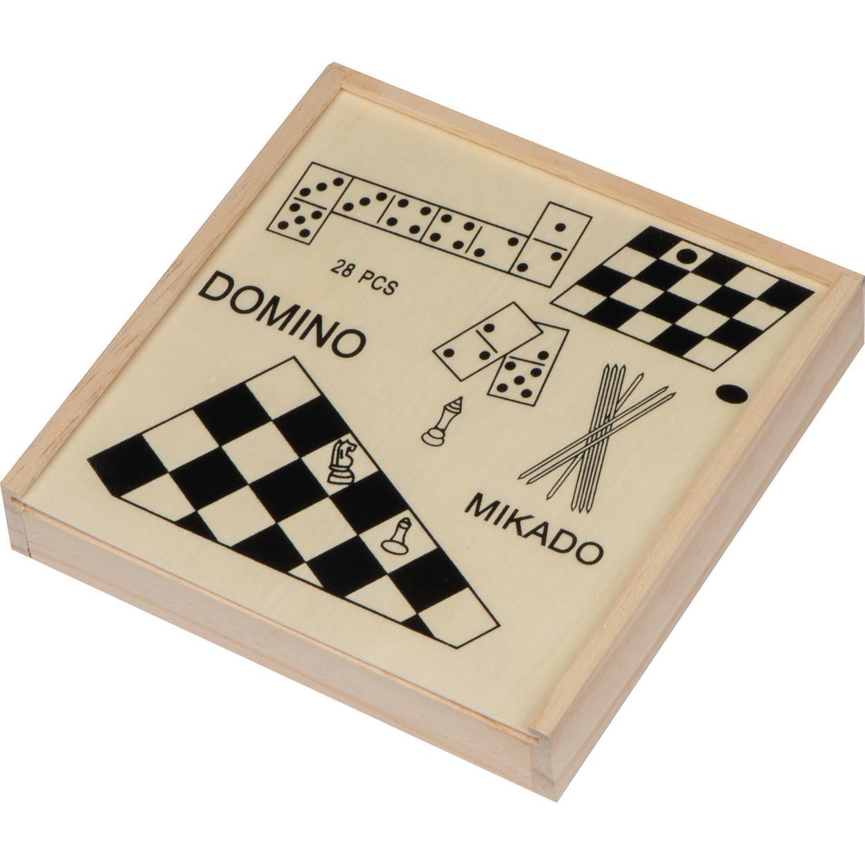 Spellendoos van hout 11740