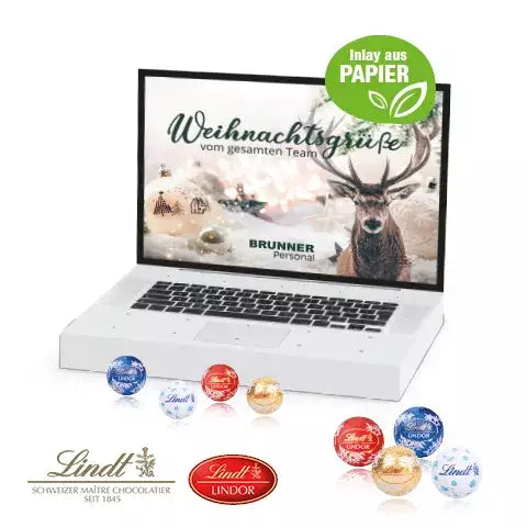 Adventskalender laptop Lindt Minis sample