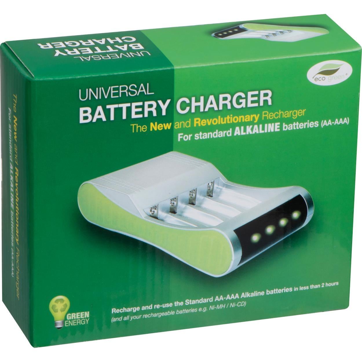 Batterijlader voor 4 batterijen sample