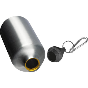 Metalen drinkfles met karabijnhaak 7863
