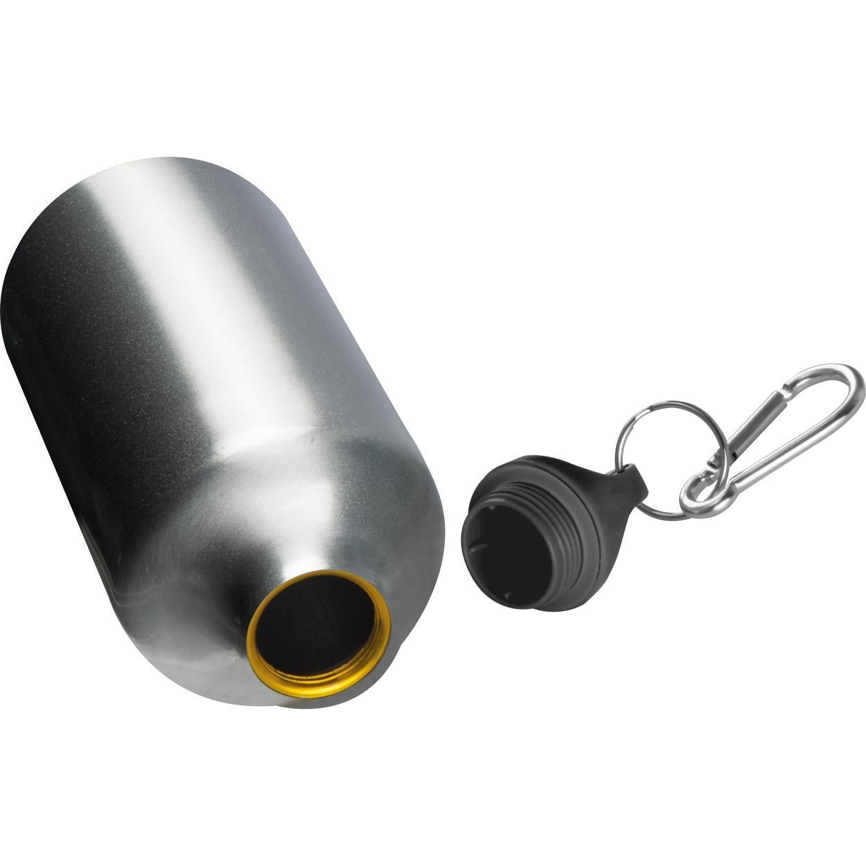 Metalen drinkfles met karabijnhaak 7863