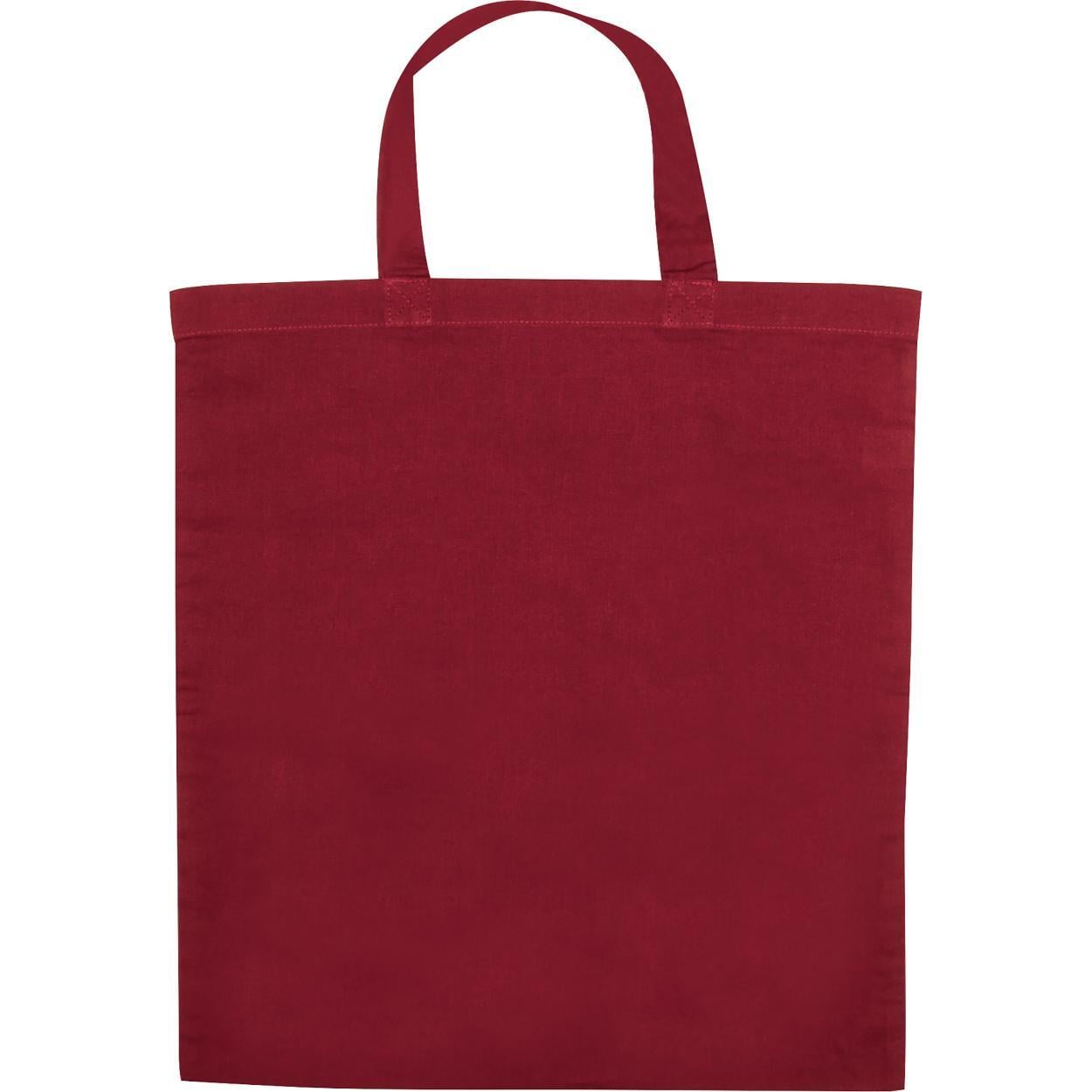 Katoenen tas met korte hengsels zwart 1 kleur 5953