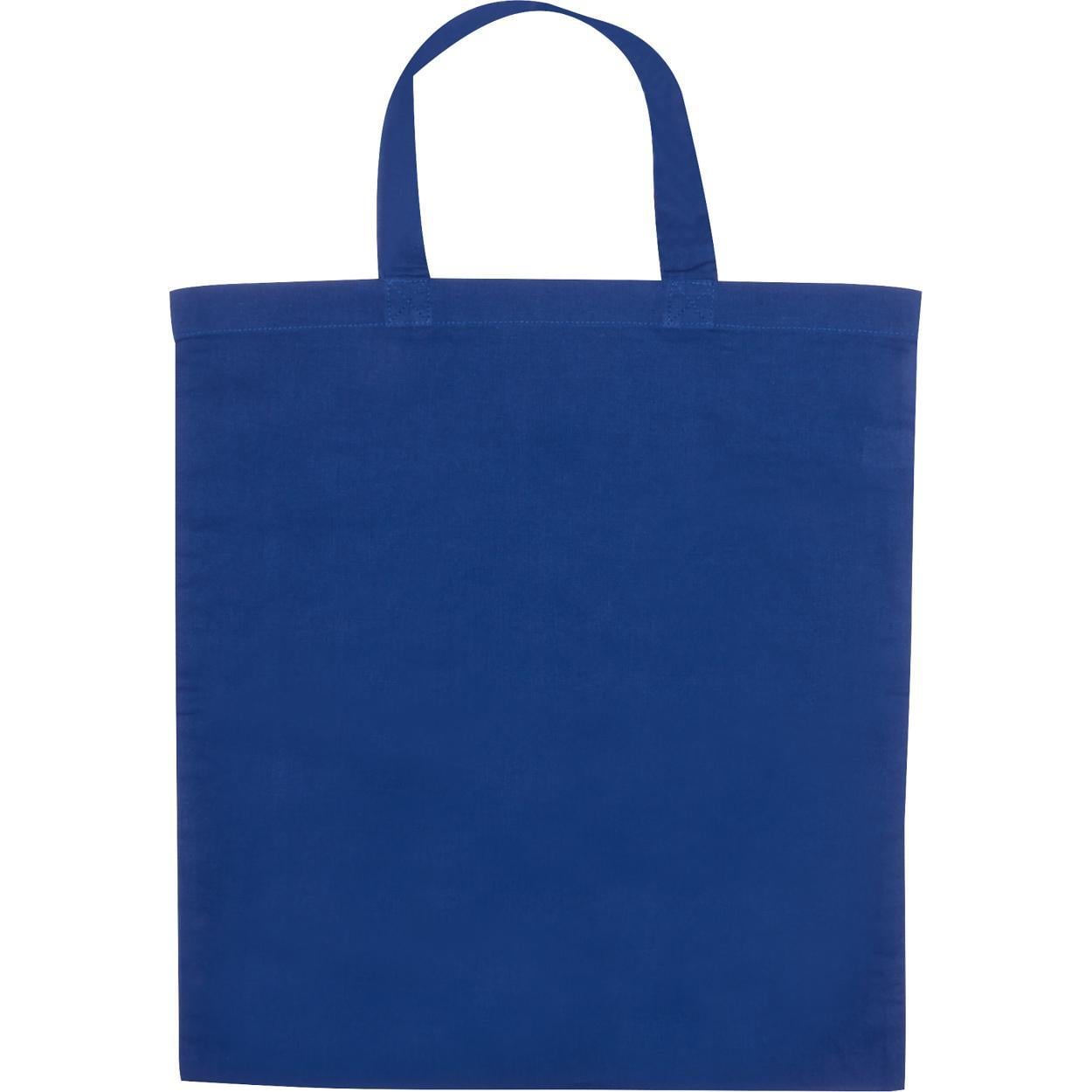 Katoenen tas met korte hengsels grijs 1 kleur 5947