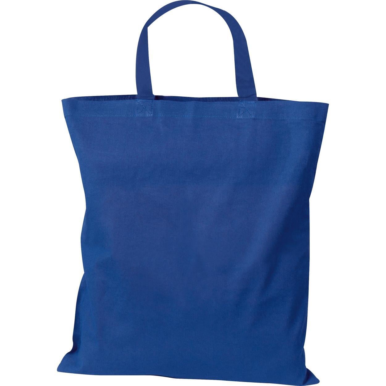 Katoenen tas met korte hengsels wit 1 kleur 5952