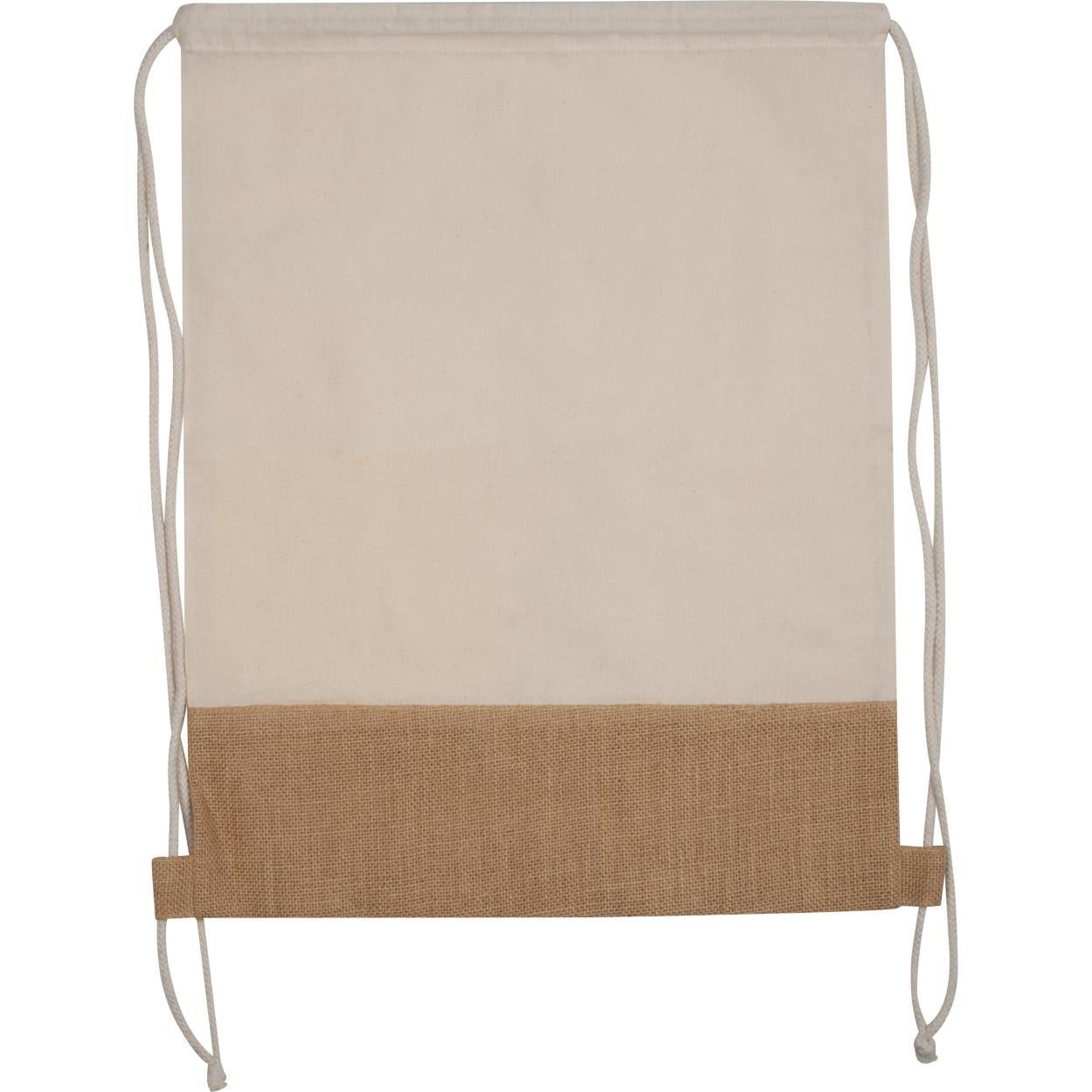 Gymbag van katoen en jute 4708