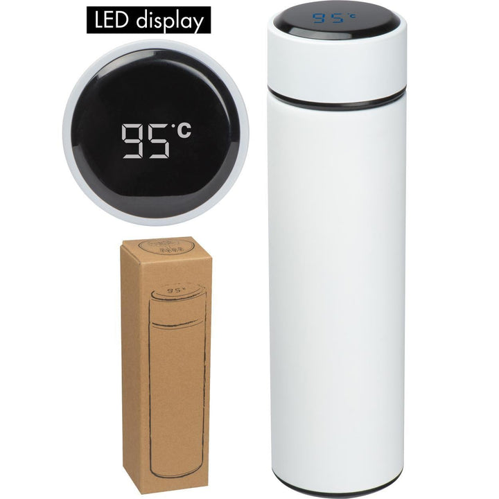 Isoleerfles met LED temperatuuraanduiding bedrukken