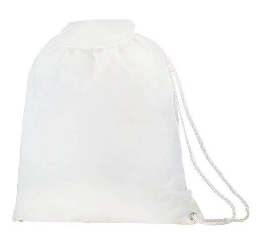 Tas klein met flap blauw onbedrukt 12317