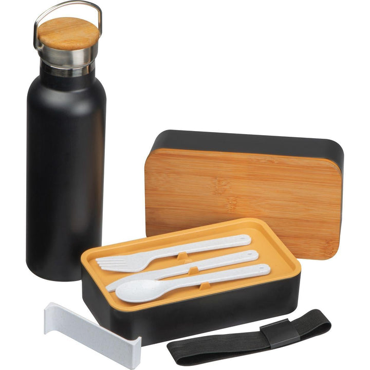 Set van lunchbox en drinkfles sample