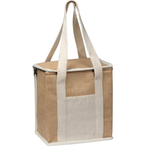 Koeltas met jute bedrukken