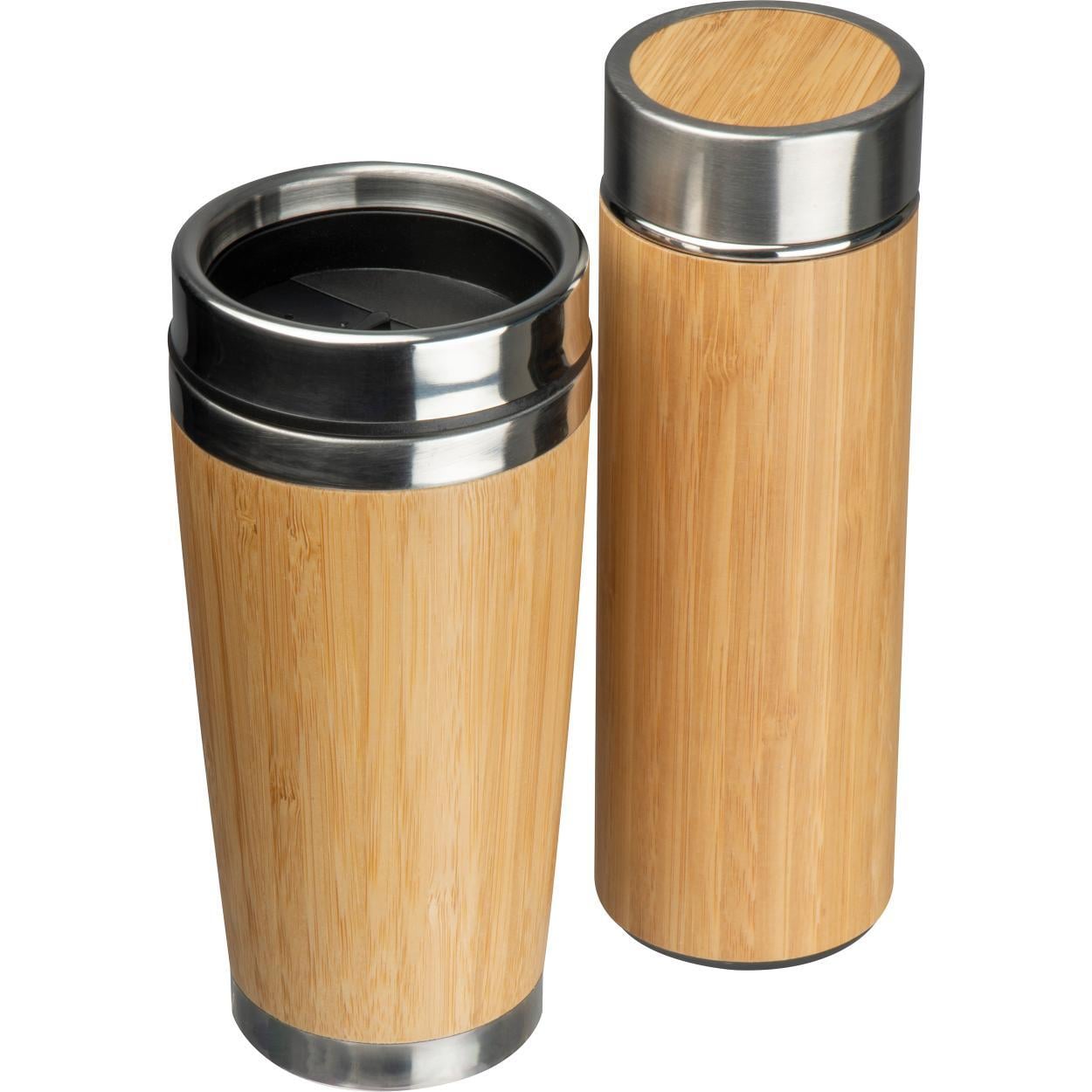 Set van drinkbeker en thermosfles sample