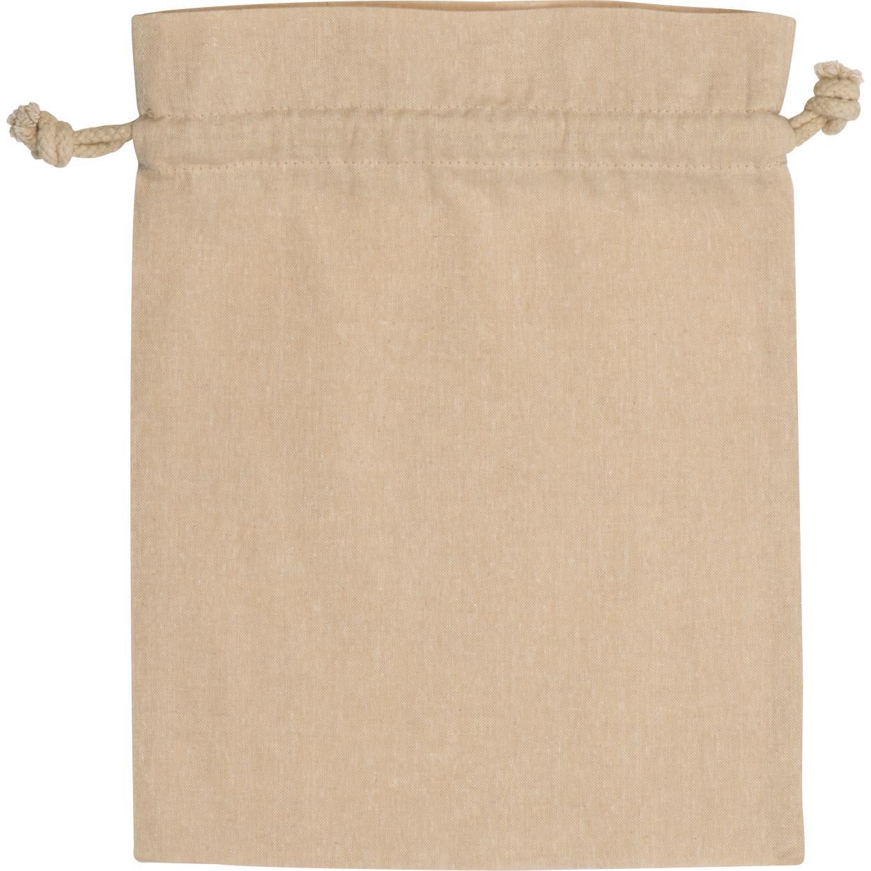 Tas van gerecycled katoen antraciet 1 kleur 12347