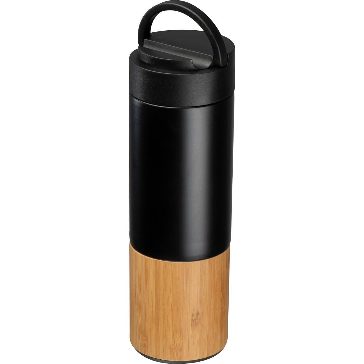 Drinkfles van koper en bamboe - Vacu&uuml;m 3154
