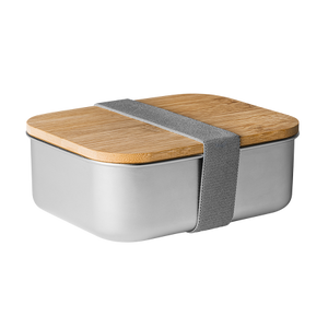 KORLAN RVS lunchbox met bamboe deksel bedrukken