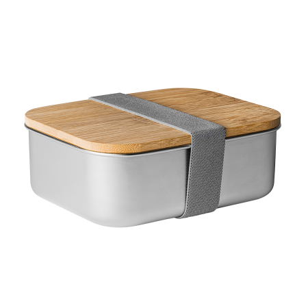 KORLAN RVS lunchbox met bamboe deksel bedrukken