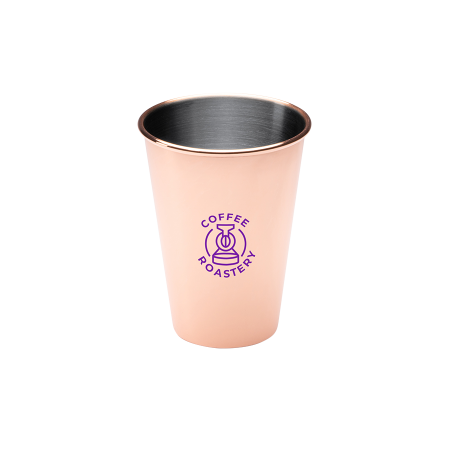 FERNET RVS beker met koperen coating bedrukken