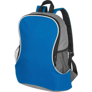 Rugzak met zijvakken blauw 1 kleur 10488